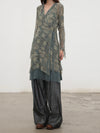 Mutedance 25 Autumn/Winter Loose Casual Pants Series Random Flower Dye Handmade MD-MD25FW108-blue (MD25FW106)